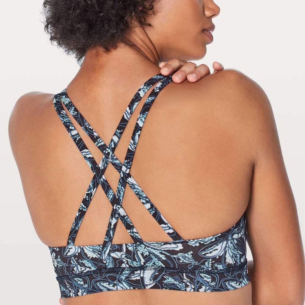 lululemon Energy Bra size 6 - Embellished Multi